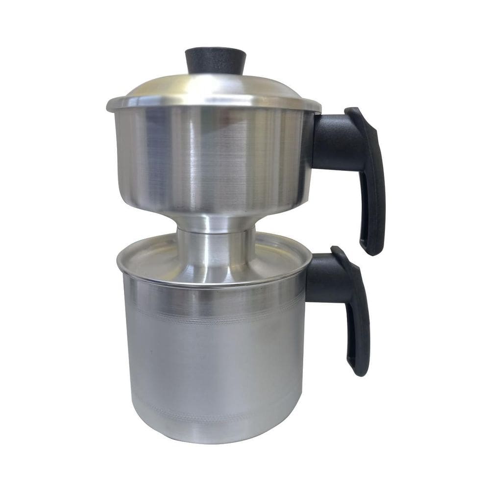 Cuscuzeira Polida Pequena Em Aluminio Serve Duas Porções