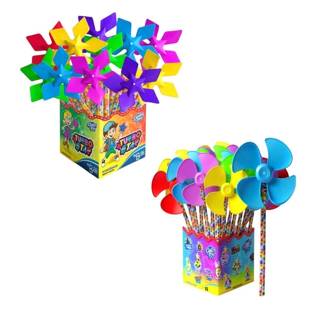 20 Brinquedo Catavento Doce Balinha Lembrancinha 22Gr