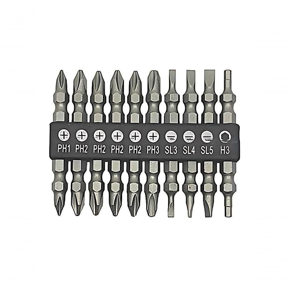 Jogo Bits Ponta Dupla Western 10 Peças 65mm