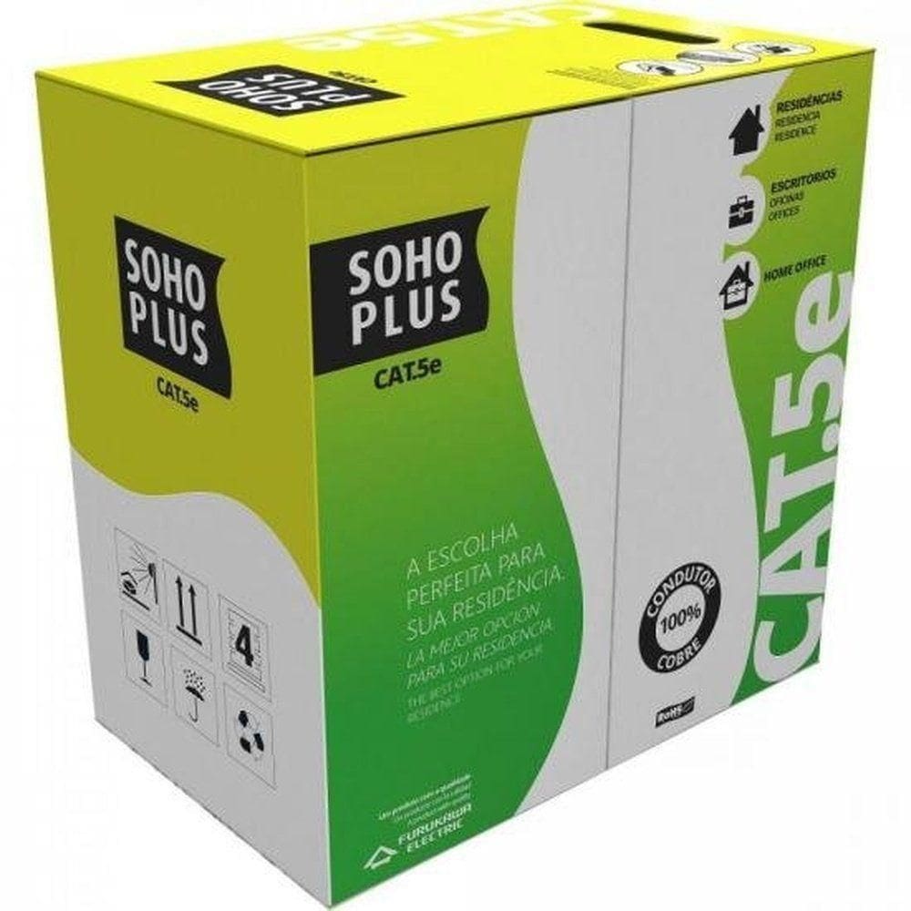 Cabo De Rede Cat.5e Cmx 305m Furukawa Preto - Cx -305