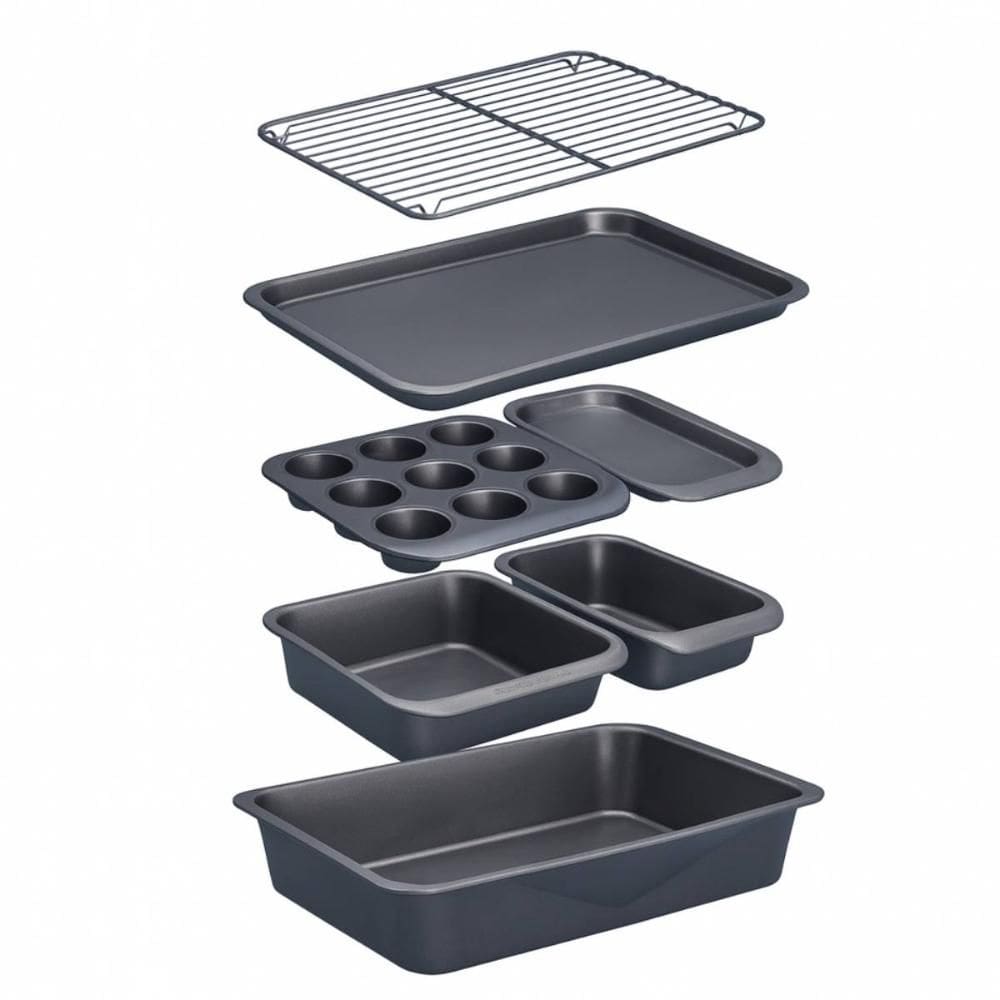 Conjunto 7 Formas Empilháveis Forno Antiaderente MasterClass