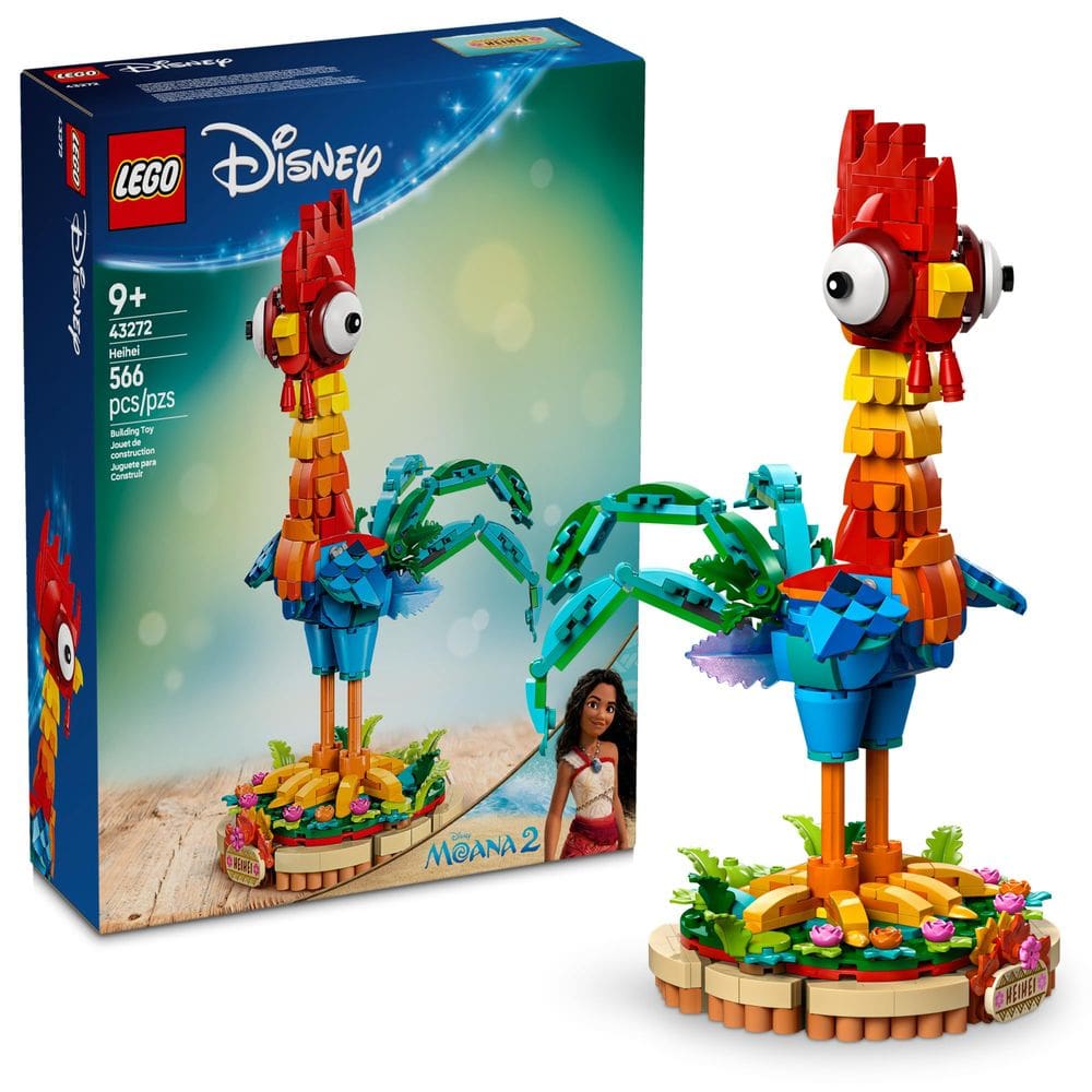Brinquedo de construção LEGO Disney Moana 2 Heihei para crianças de 9 anos ou mais