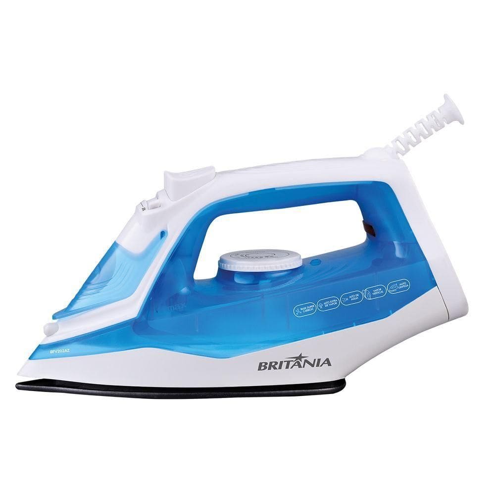 Ferro De Passar Vapor Britânia BFV202AZ Antiaderente 220V