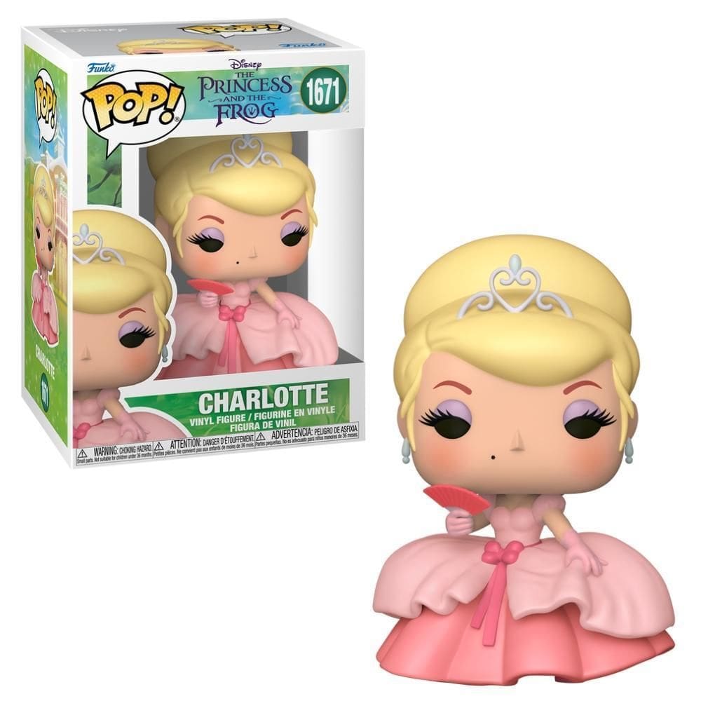Boneco Funko Pop Disney A Princesa E O Sapo Charlotte