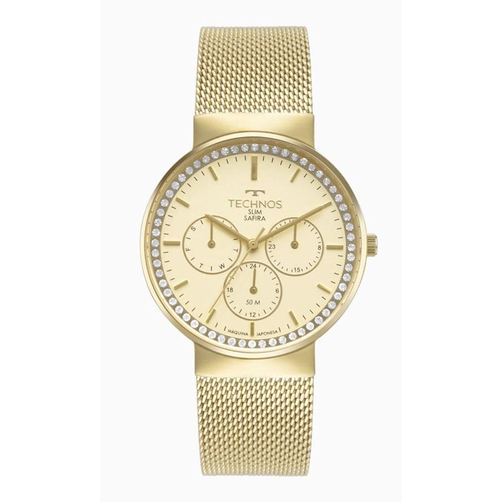 Relógio Technos 6P29Alw/1D 6P29Alw 1D Dourado Aço 6P29