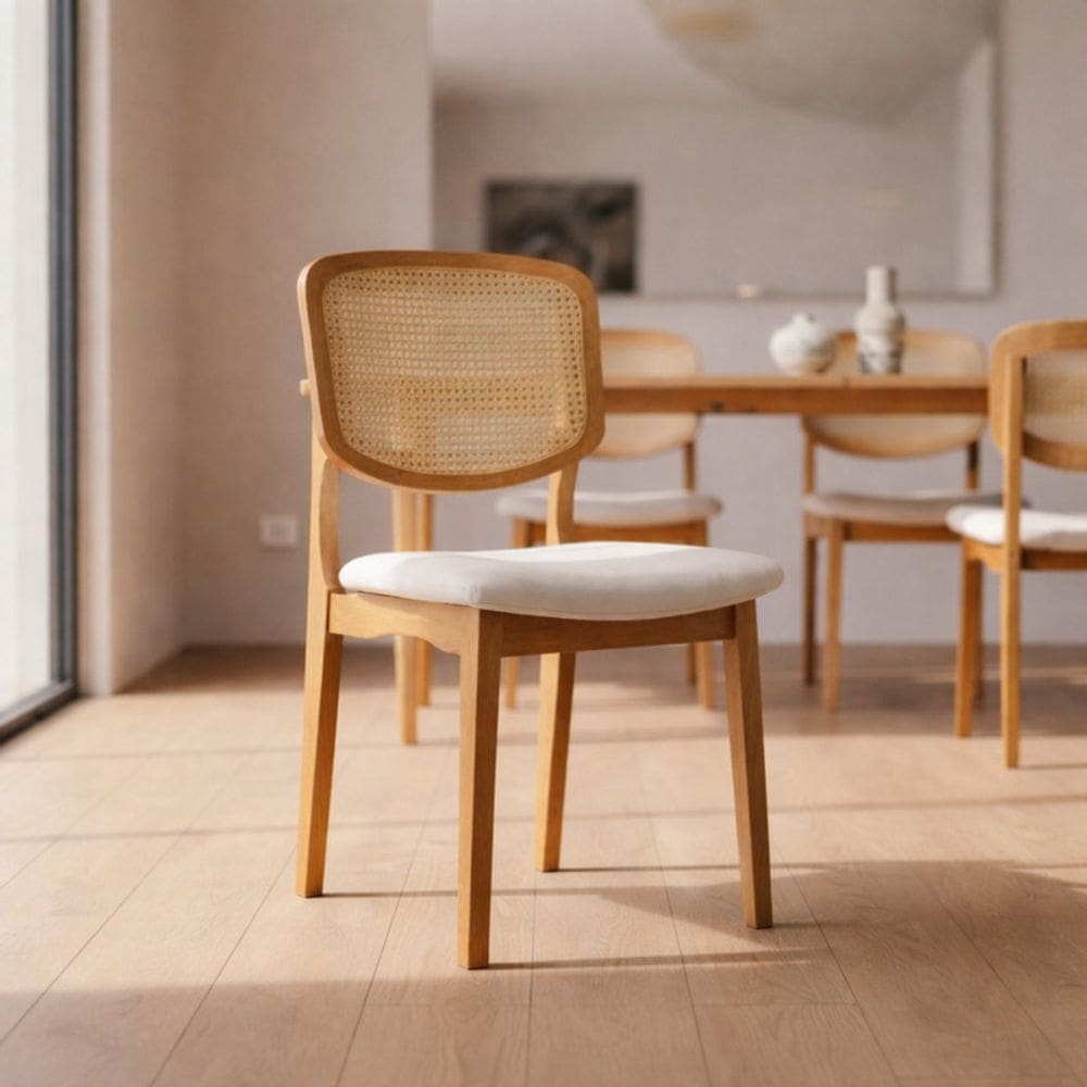 Cadeiras com Encosto em Telinha - Villa- Gold Salas