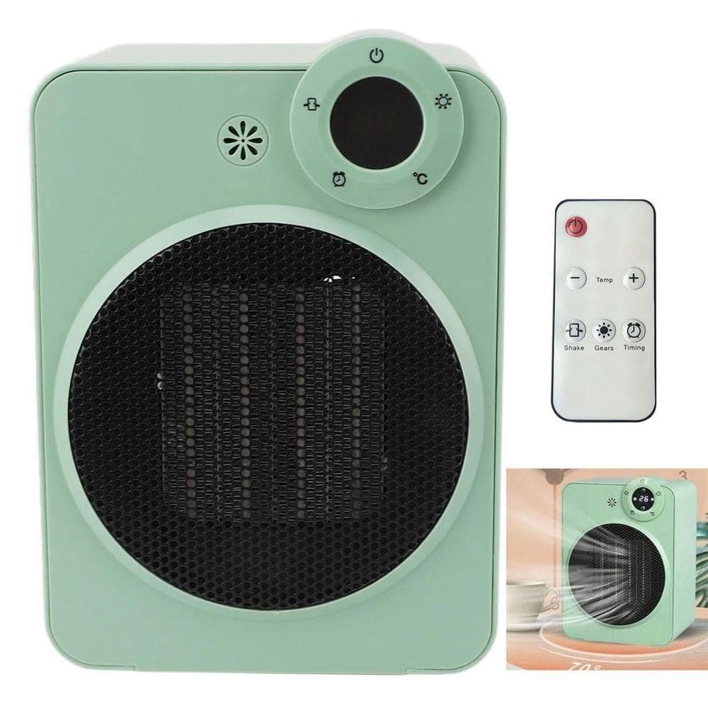 Aquecedor Eletrico Portatil Display Digital Temperatura Ajustavel Angulo 70 Graus Controle Seguro Potente Casa Trabalho