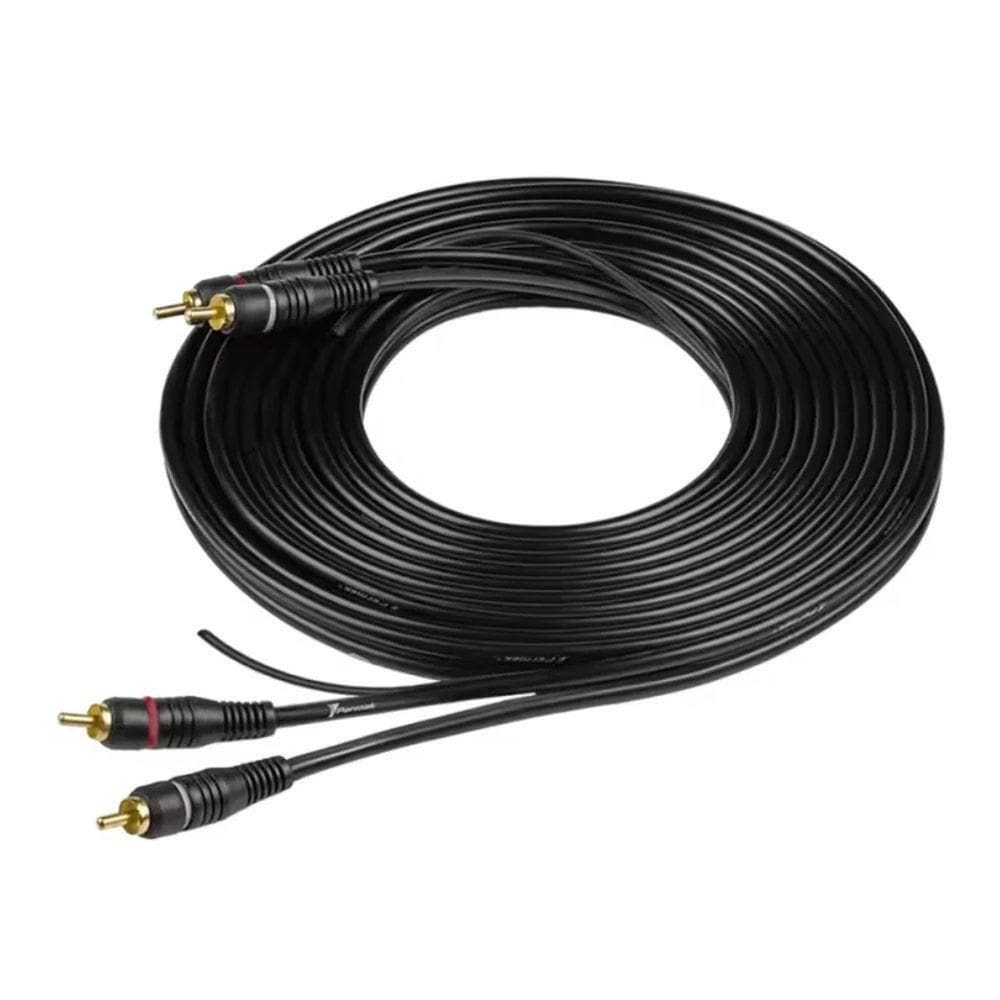 Cabo Rca Permak Ouro 5m Fio 4mm Preto