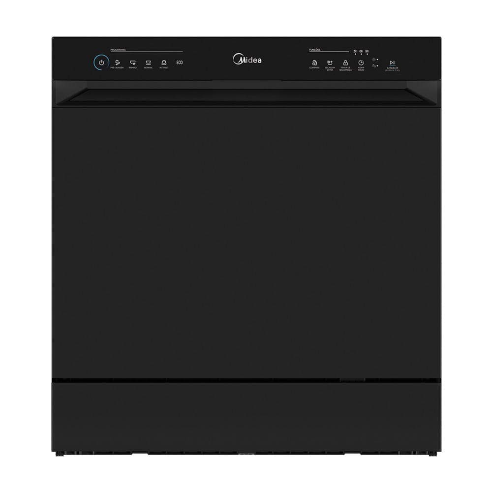 Lava Louças 8 Serviços Preta Touch Plus Midea MDWTF08B2 220V