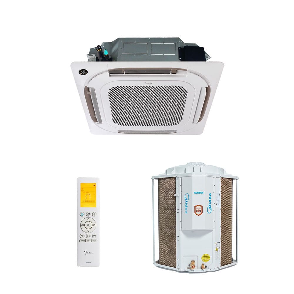 Ar Condicionado Split Cassete Inverter 4 Vias Wi-Fi Midea 60.000 Btus Frio 220v R-32