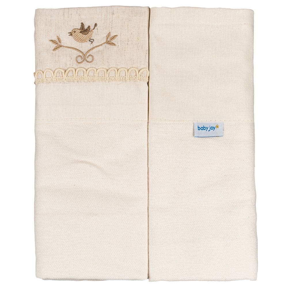 Manta Flanelada Lisa com Vira Bordada para Bebê