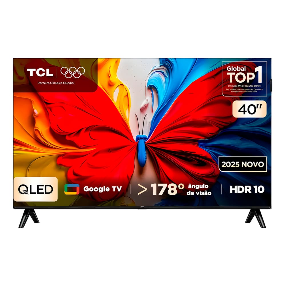 Smart TV 40 TCL QLED Android Wi-Fi Bluetooth 40S5K