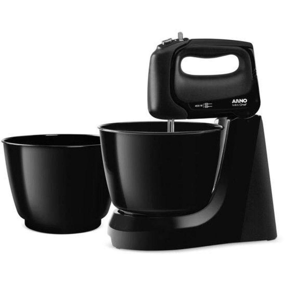 Batedeira Arno Mini Chef 400w Preta 220v
