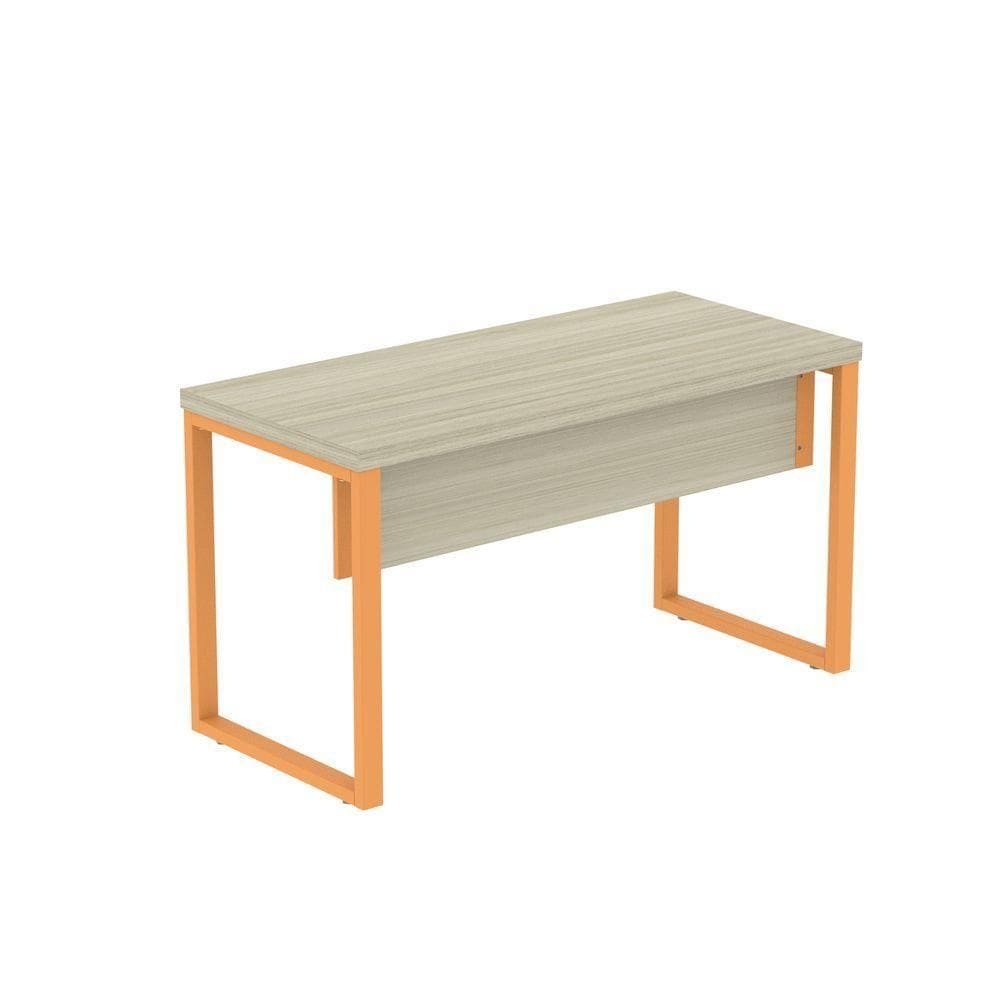 Mesa Escritório 1340x600x750mm M1340pe40tub Castanheira Natural-laranja Picasso