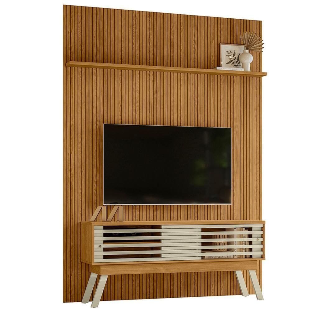 Painel Bancada Tv 65 Polegadas Premium Madetec Cumaru Opala