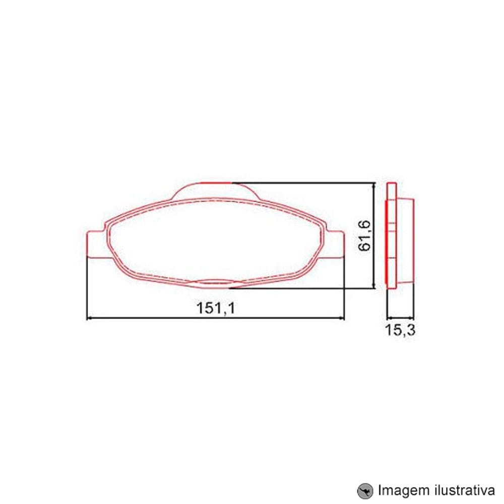 Pastilha de Freio Dianteira C4 Lounge 2.0 13 / ... C4 Picasso sem Alarme com Anti Ruido