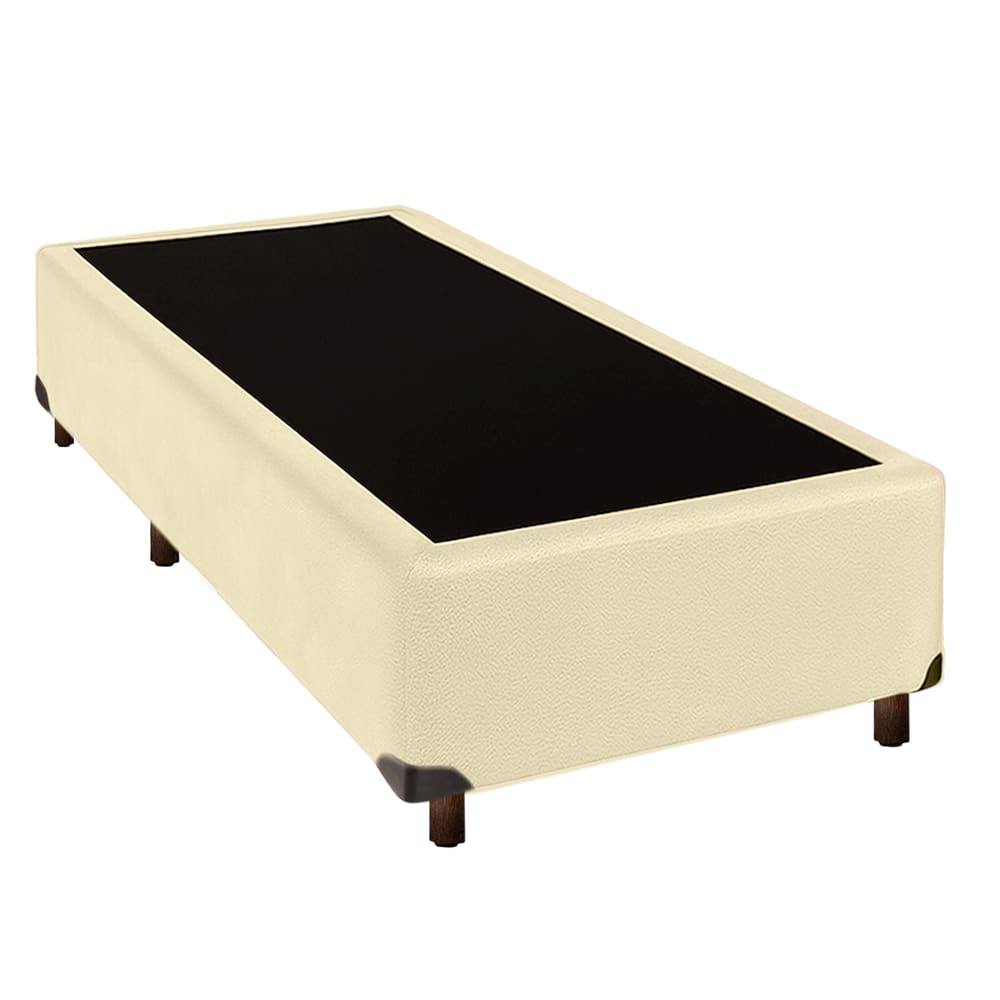 Cama Box Solteiro Bege Nature 78x188