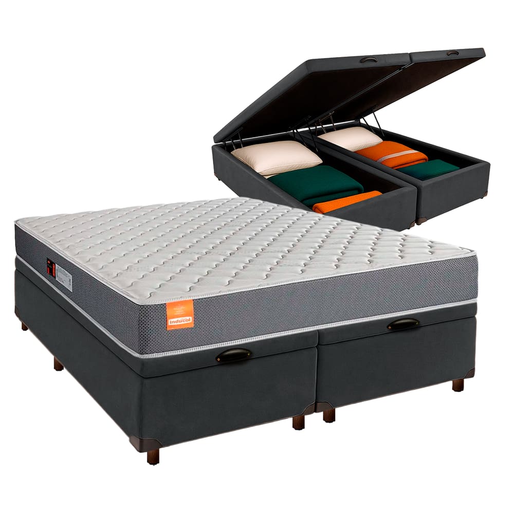 Colchão King D23 + Bau Blindado - Pro Inducol