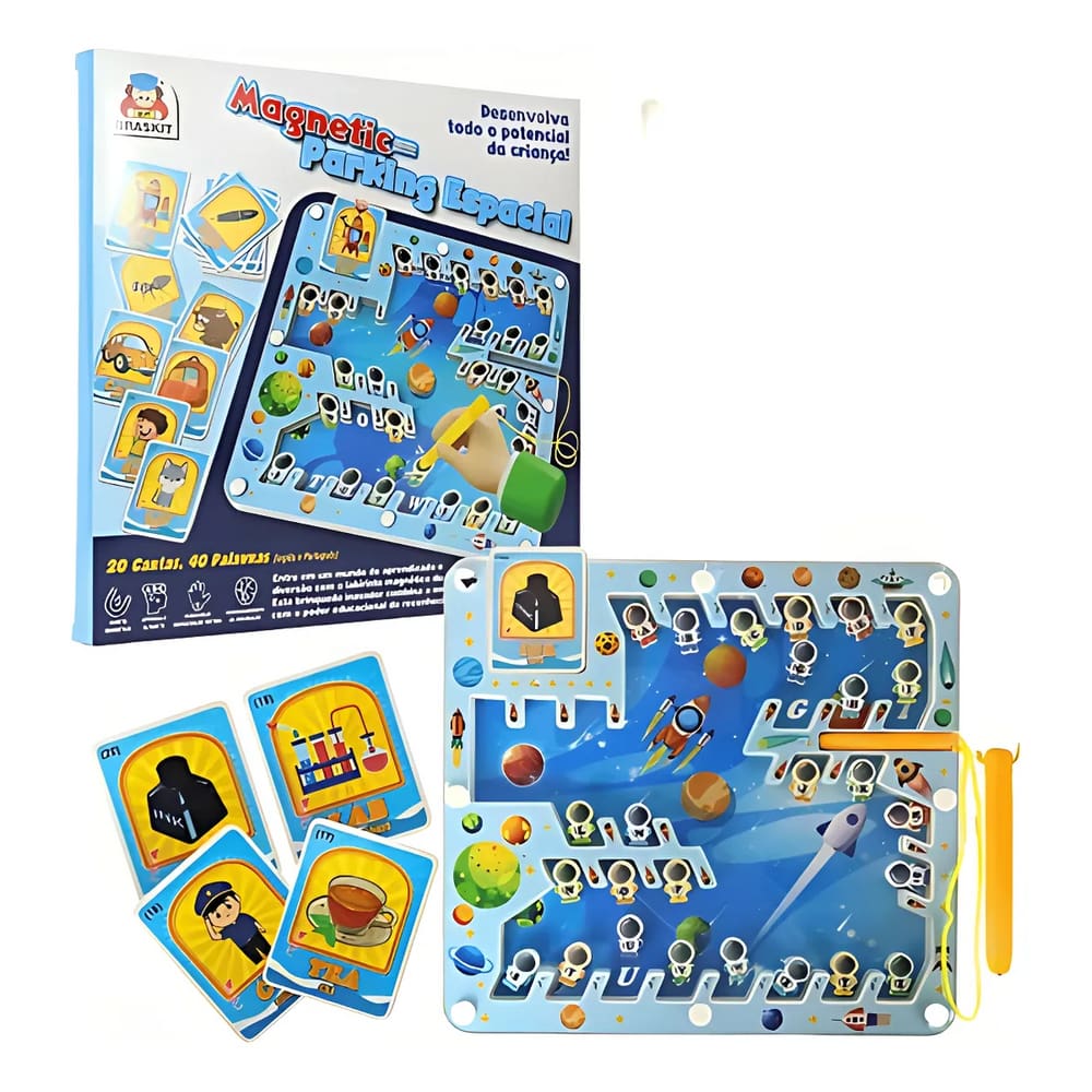 Jogo Magnetic Parking Espacial Magnético - Braskit