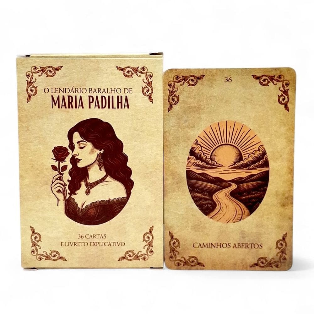 O Lendario Baralho Maria Padilha 36 Cartas com Manual