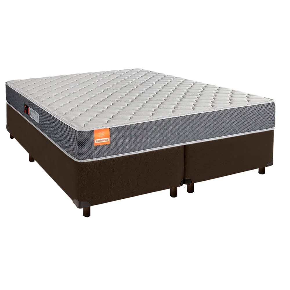 Cama Box + Colchão Queen D23 Pro Inducol