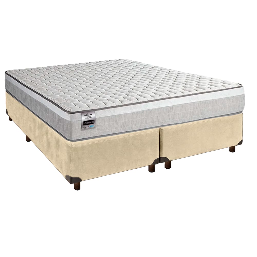 Cama Box + Colchão King Molas Ensacadas Hanover Inducol