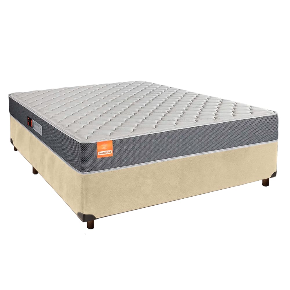 Cama Box + Colchão Casal D23 Pro Inducol