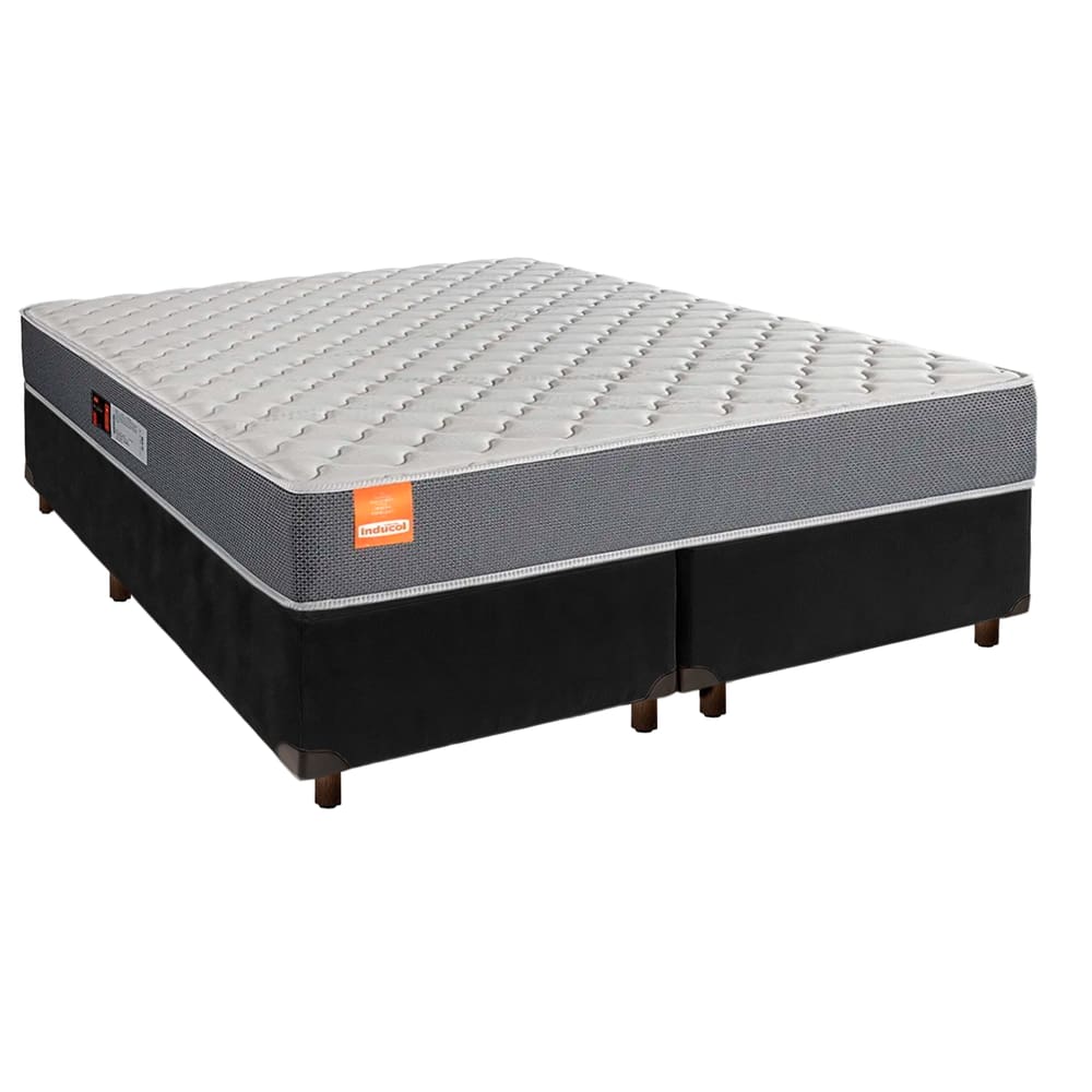 Cama Box + Colchão Queen D23 Pro Inducol