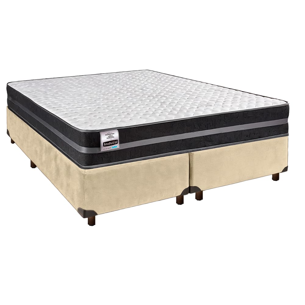 Cama Box + Colchão Queen Molas Ultralastic Bogota Inducol
