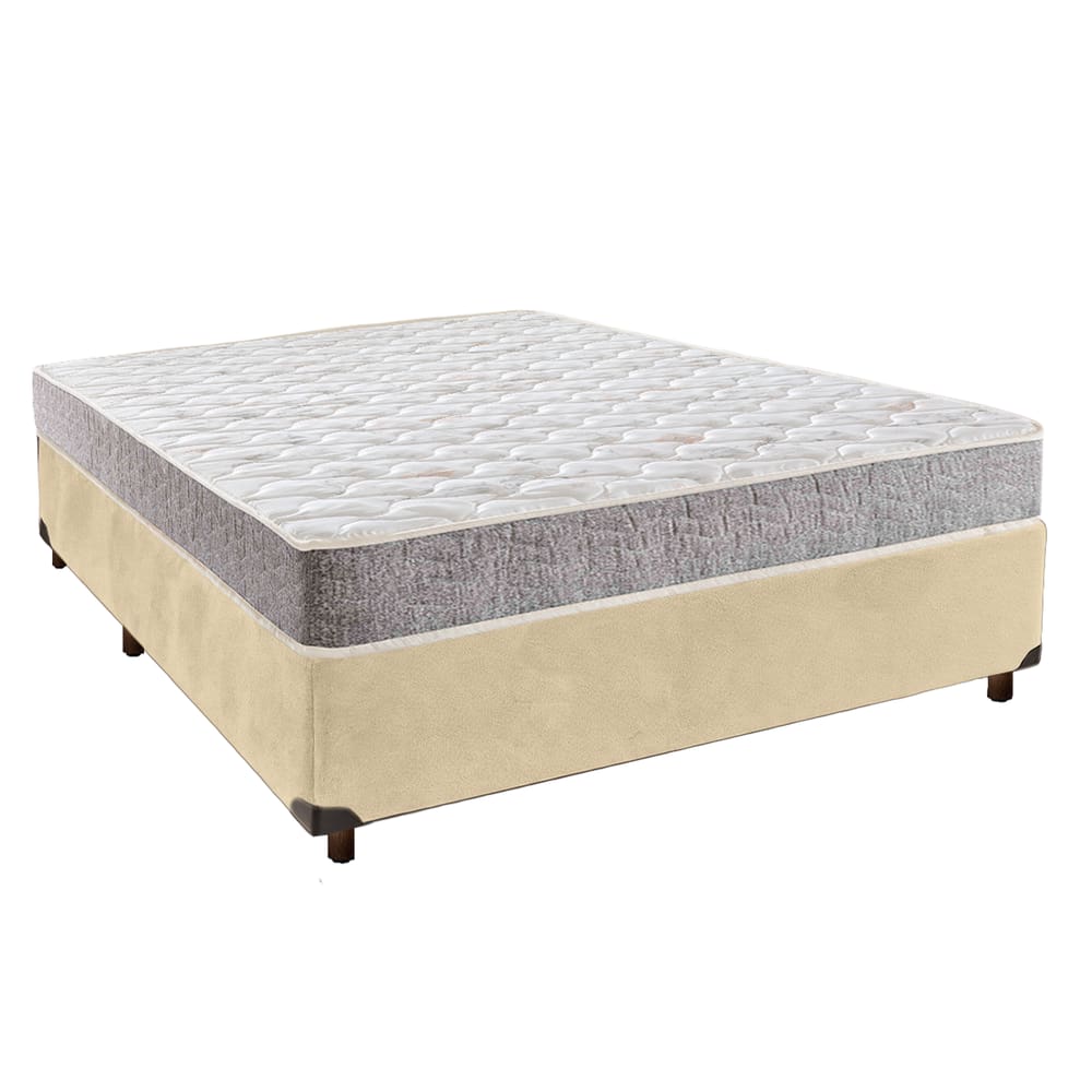 Cama Box + Colchão Casal D33 Inducol