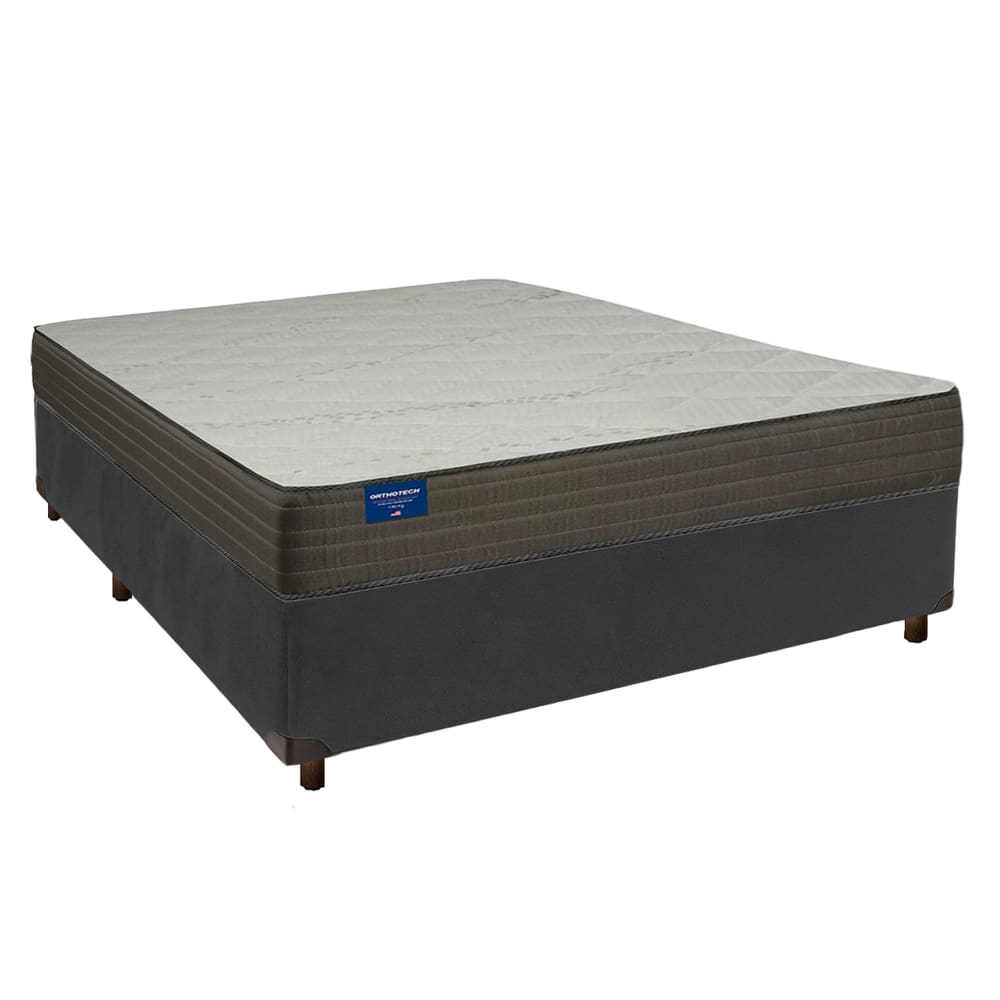 Cama Box + Colchão Casal D33 Orthotech Inducol