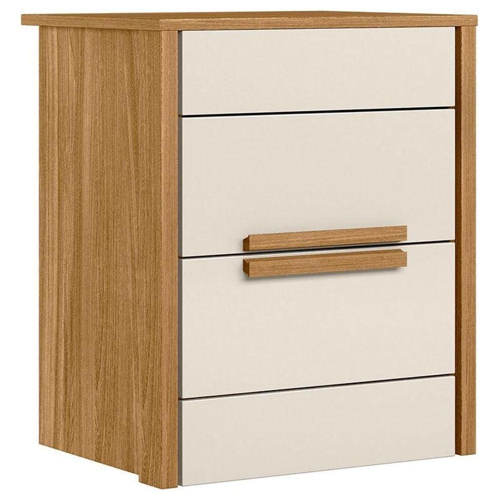 Mesa De Cabeceira Dhara Freijó Off White - Moval