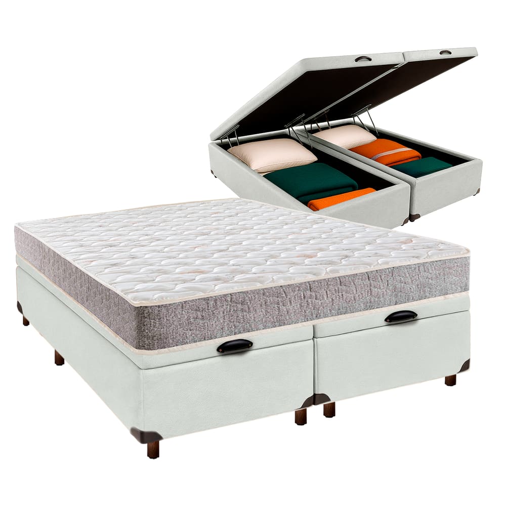 Colchão Casal D33 + Bau Blindado - D33 Inducol