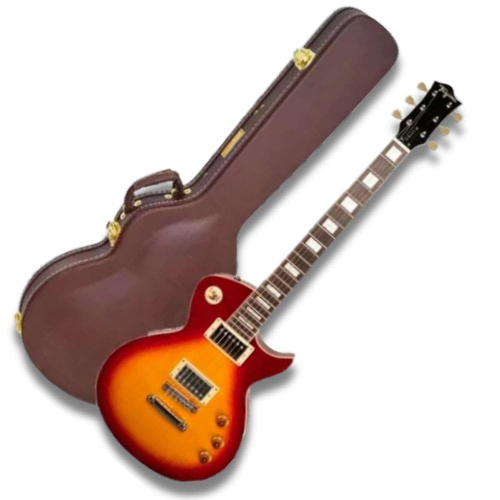Guitarra Tagima Les Paul Custom Mirach Cb Cherry Burst Case