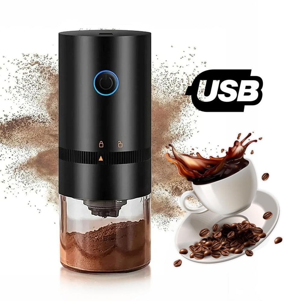 Moedor De Café Elétrico Portátil Recarregável Usb
