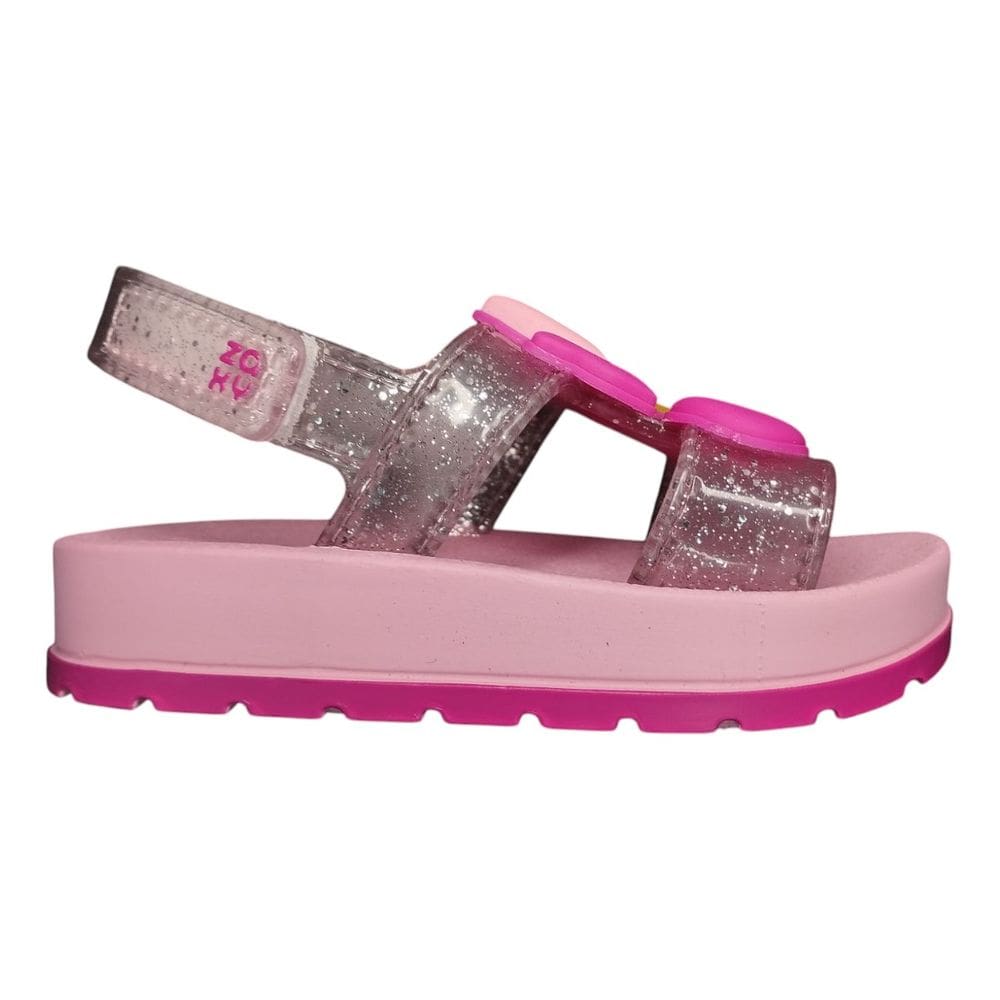Sandalia Infantil Zaxynina Cherry Cereja Glitter 19265