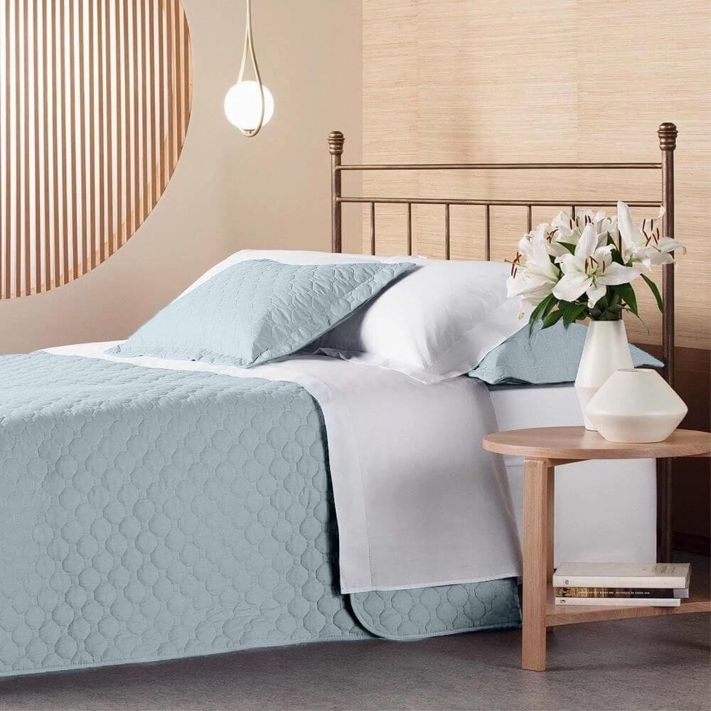 Kit Colcha / Cobre Leito Casal 180 Fios Previlege Andreza