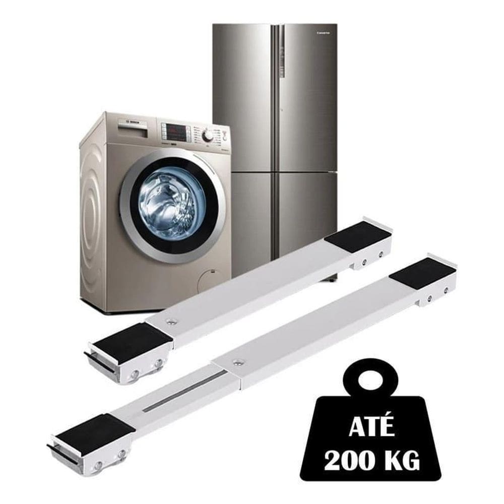 Base Móvel Para Fogão Freezer Geladeira E Máquina