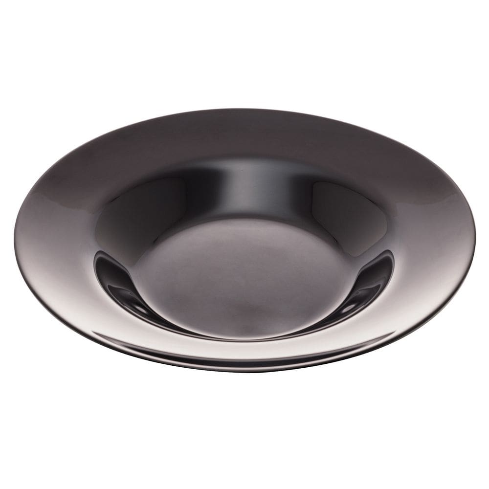 Prato para Massa/Risotos de Vidro Opalino Preto Diwali 28x4cm Luminarc