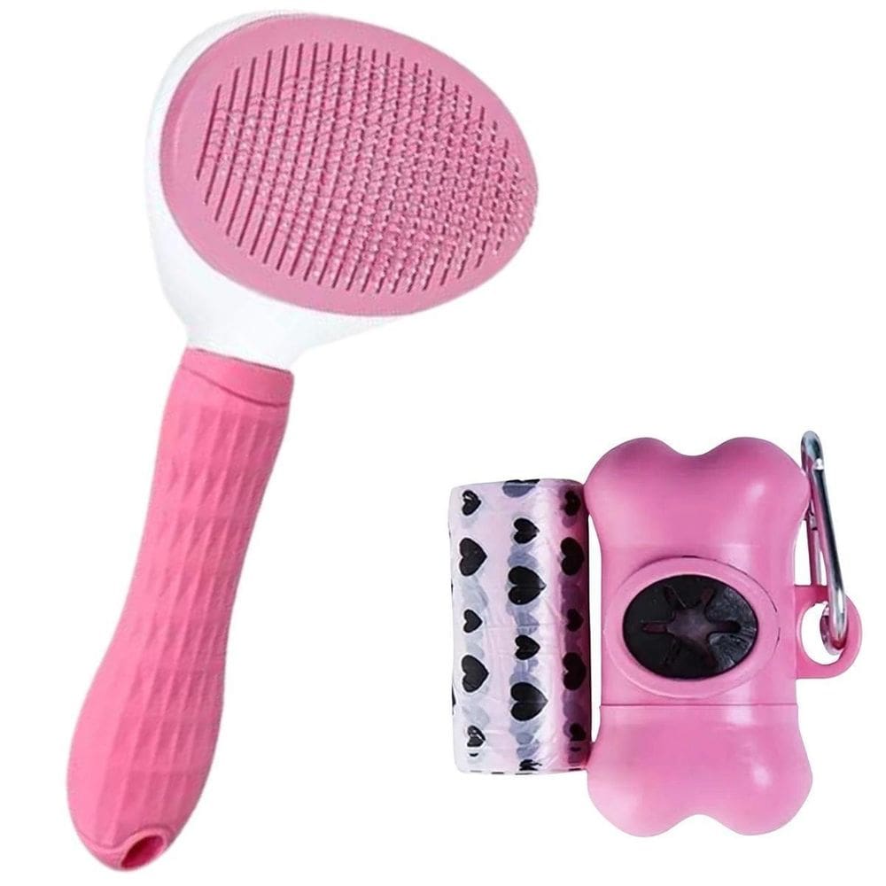 Kit Cata Caca Mosquetão Com Saquinhos E Rasqueadeira