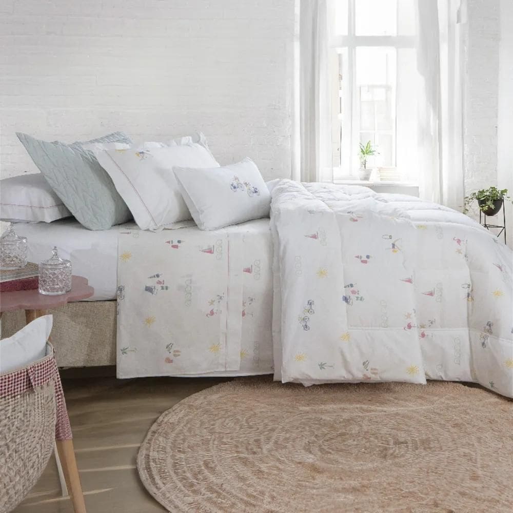Kit Edredom Conforter Summer Infantil Solteiro King