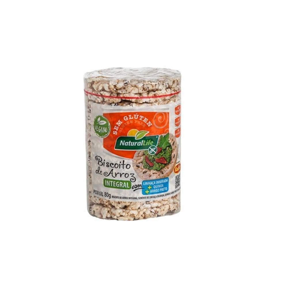 Biscoito De Arroz Linhaca Dourada Sem Gluten Kodilar 80G