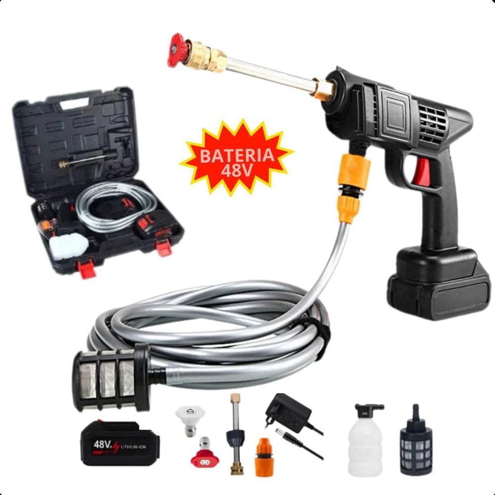 Lavadora Portátil Alta Pressão Compacta Automotiva