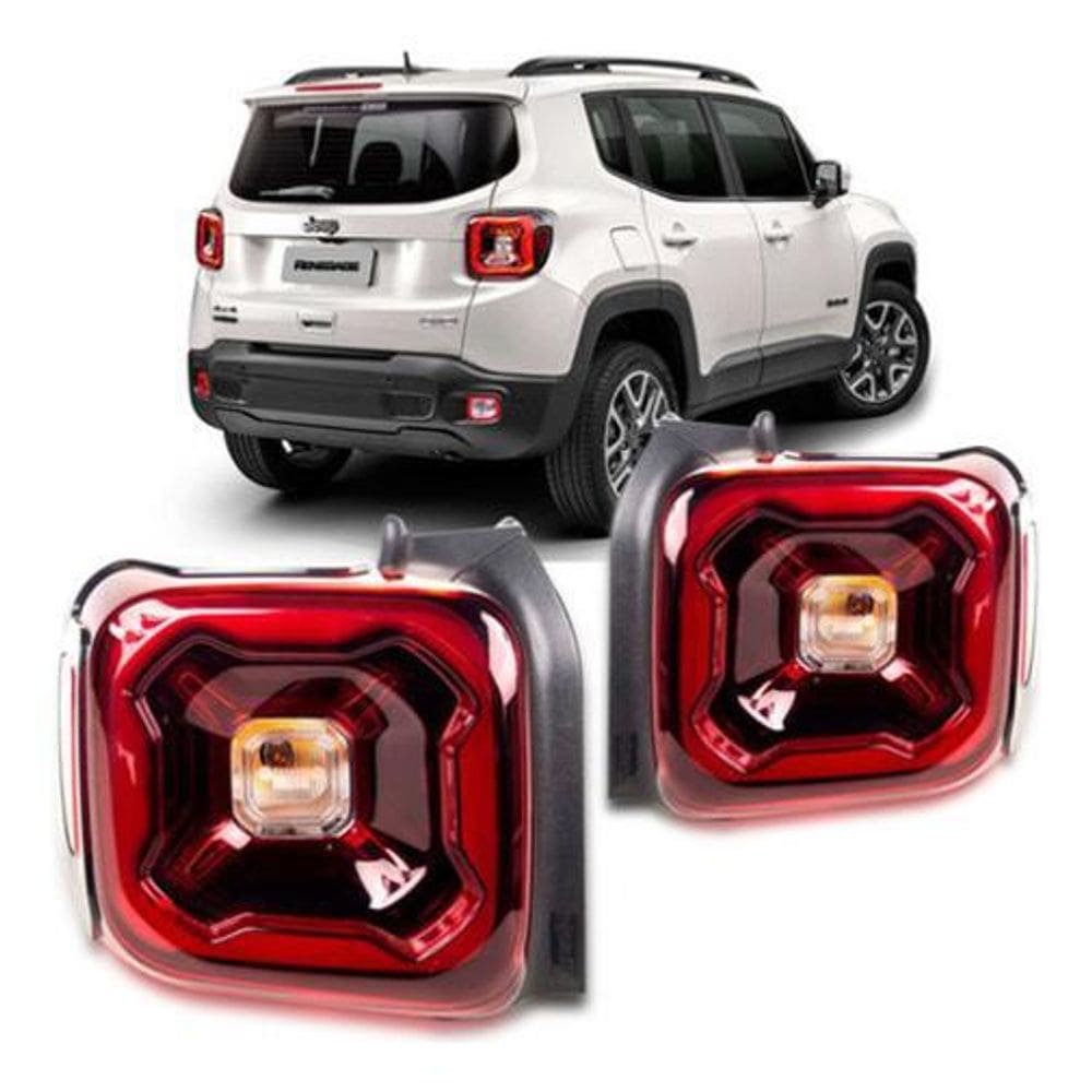 Lanterna Carro Traseira Renegade 2019/2021 Com Led Novo