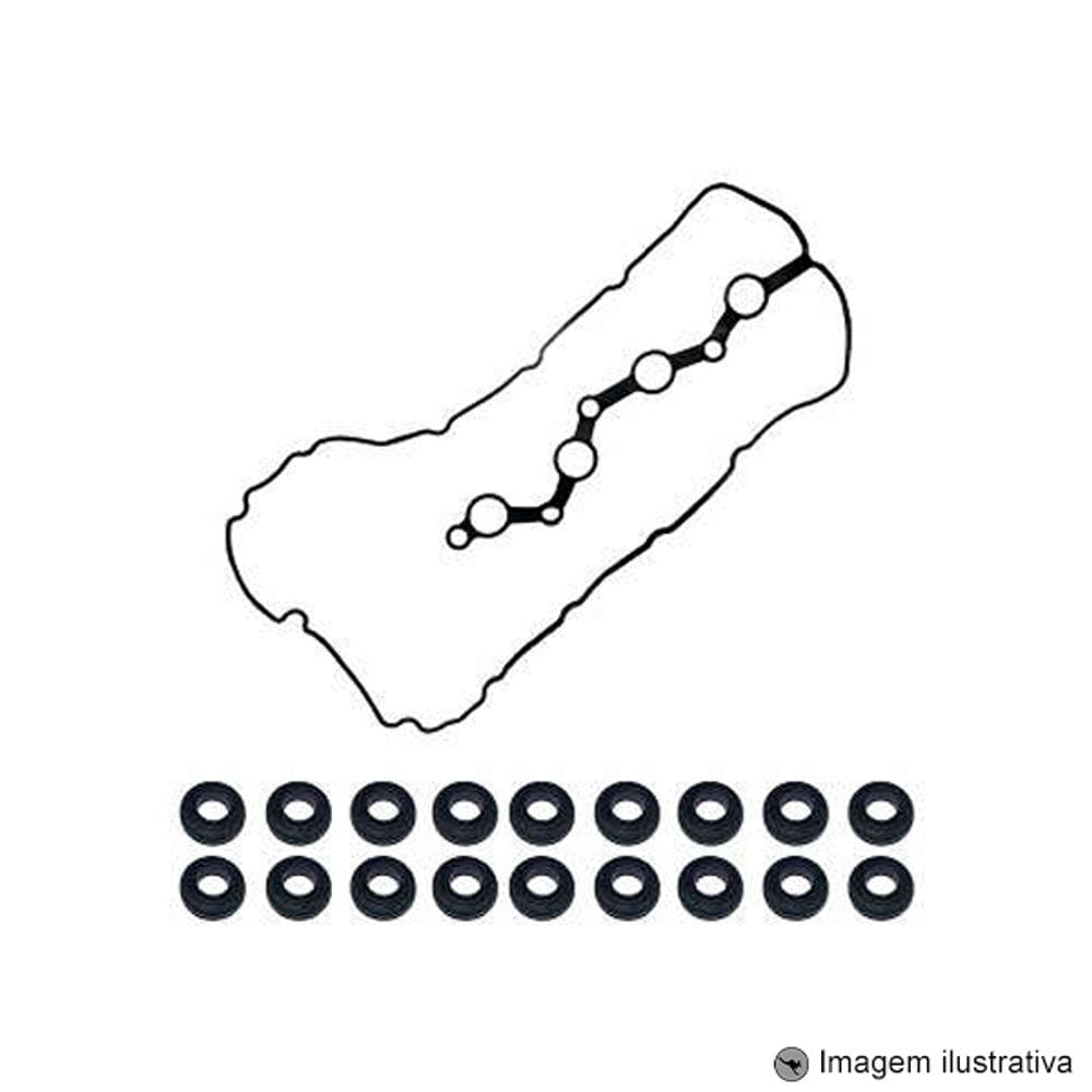 Kit Junta Tampa De Válvula Borracha Hyundai Ix35 Sonata Magentis Optima Motor G4Ka 2.0 16V 4Cil Tucson Kia Sorento Optima Motor G4Ke 2.4 16V