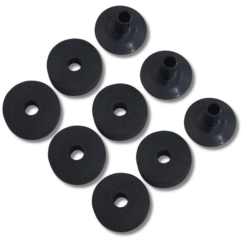 Kit 3 Base Prato Abs + 6 Feltros Para Estante De Prato Hbfw2