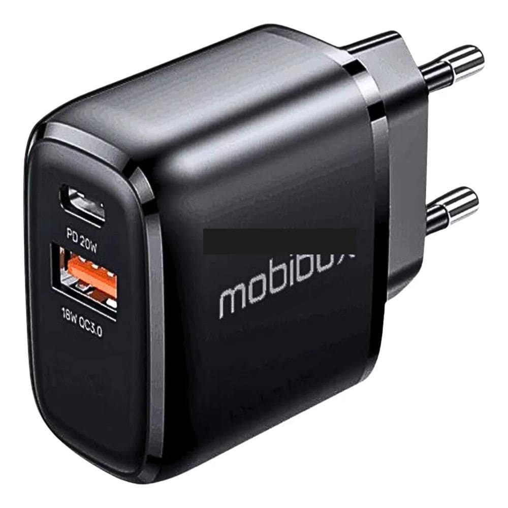 Fonte Carregadora Preta Com Turbo Para Gadgets Usb