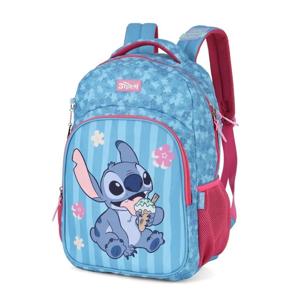 Mochila De Costas Escolar Infantil Stitch Luxcel