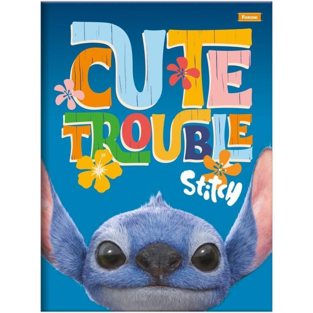 Caderno Brochurão Capa Dura Stitch Movie 80Fls 05Unid Foroni