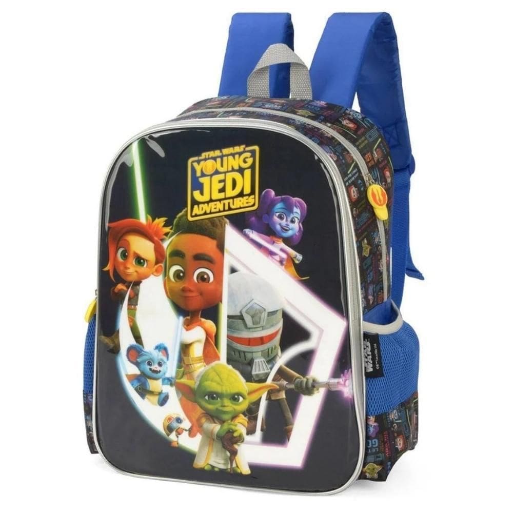 Mochila De Costas Infantil Escolar Star Wars Yong Jedi